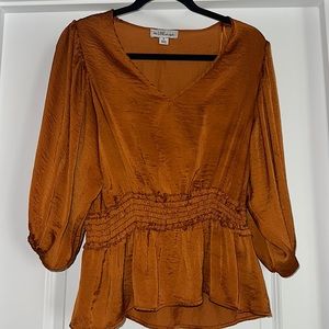 Satin Copper blouse